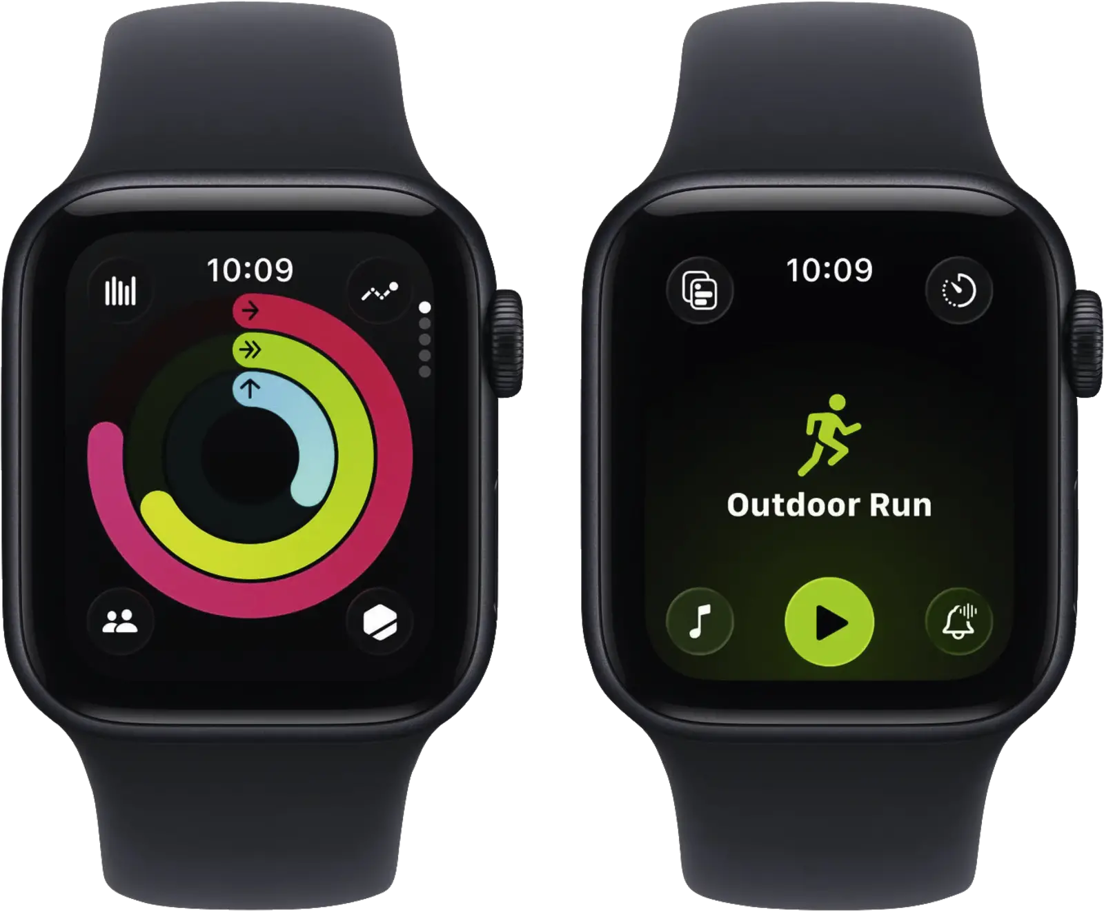 Apple Watch SE 3 40mm GPS Sportband M/L Zwart