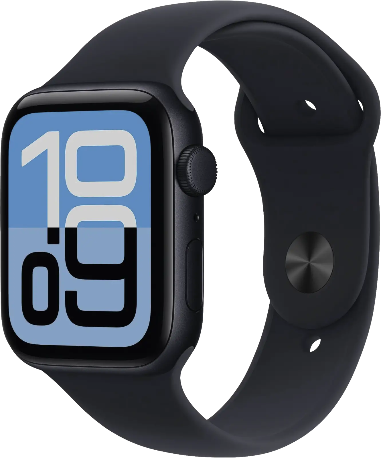Apple Watch SE 3 44mm GPS Sportband S/M Zwart