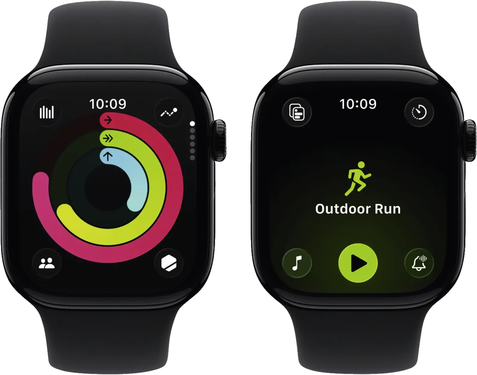 Apple Watch Series 11 42mm GPS Aluminium Sportband S/M Zwart