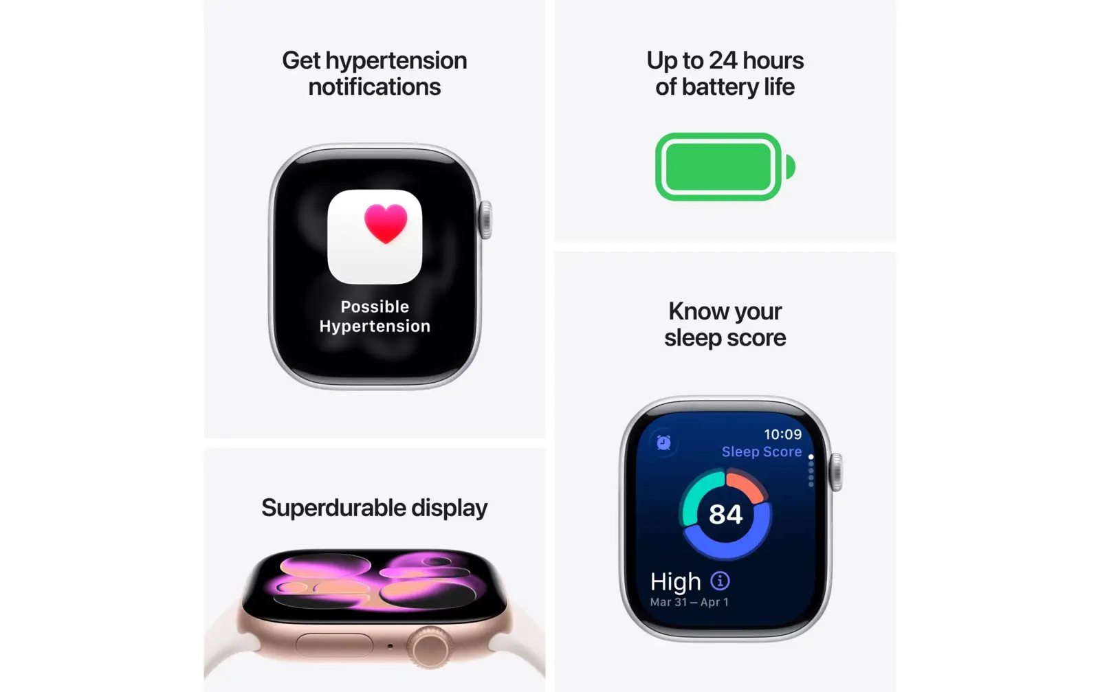 Apple Watch Series 11 46mm GPS Aluminium Sportband S/M Zwart