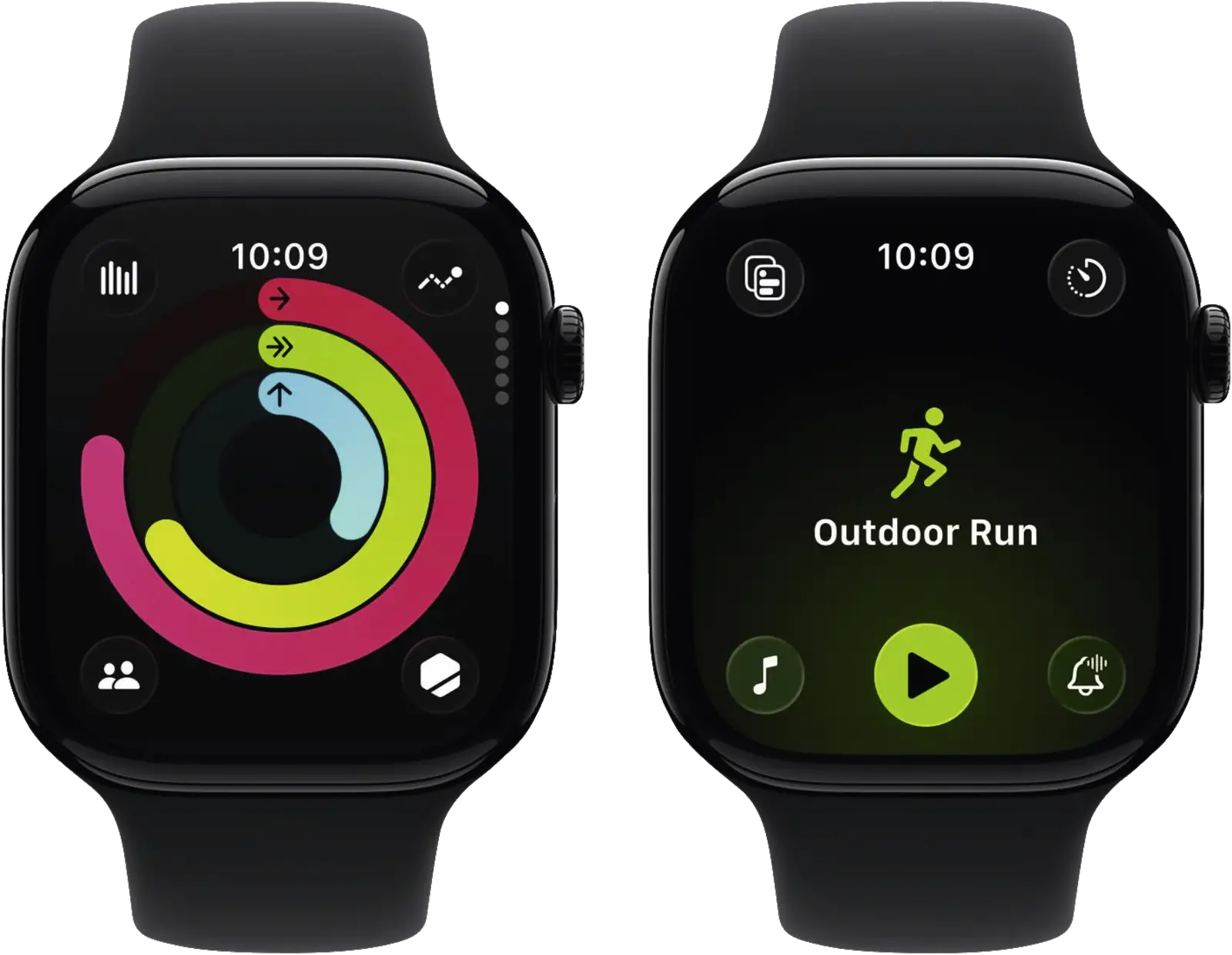 Apple Watch Series 11 46mm GPS Aluminium Sportband S/M Zwart