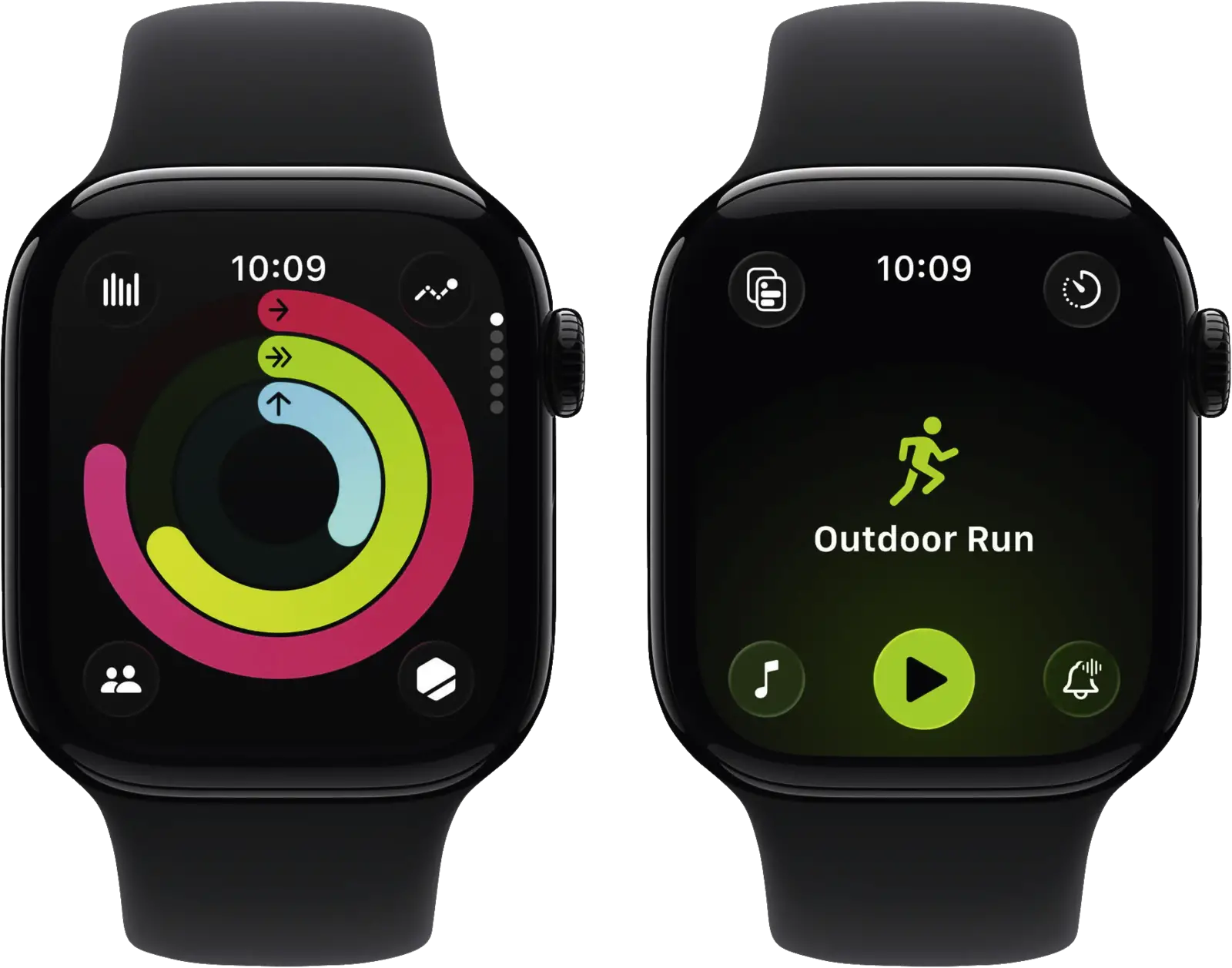 Apple Watch Series 11 42mm GPS + Cellular Sportband M/L Zwart