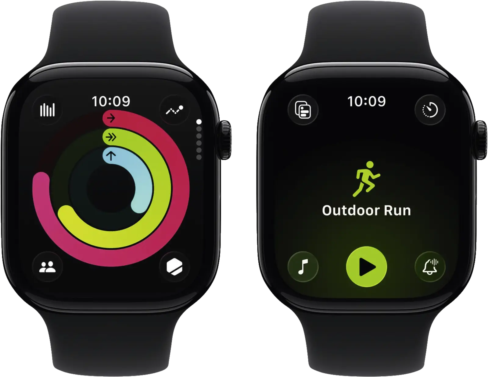 Apple Watch Series 11 GPS 46mm Aluminum Case Sportband S/M Zwart