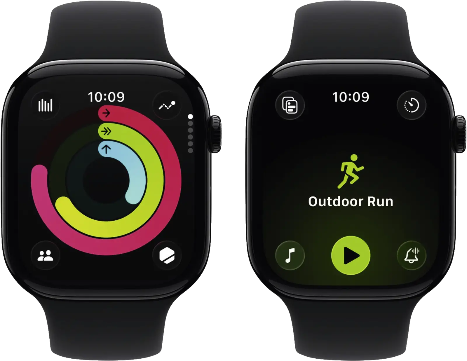 Apple Watch SerieS 11 GPS + Cellular 46mm Aluminium Sportband M/L Zwart