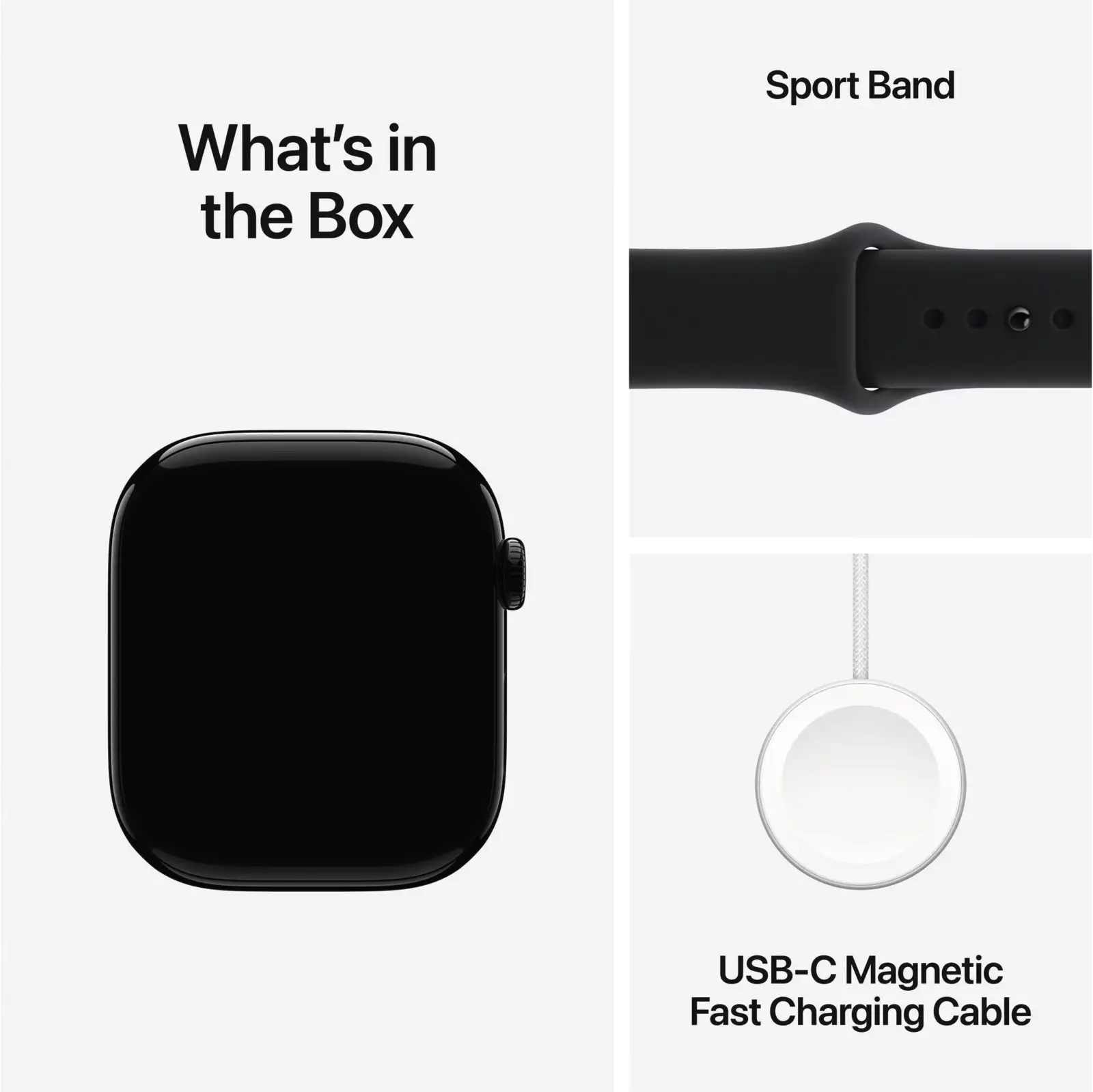 Apple Watch SerieS 11 GPS + Cellular 46mm Aluminium Sportband M/L Zwart