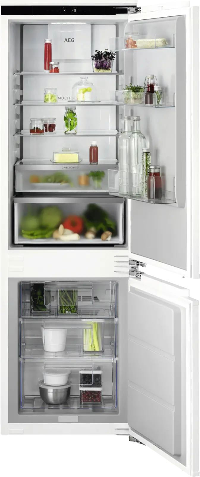 AEG TC7CS181AF 7000 NoFrost CoolAssist Inbouw Koel-vriescombinatie