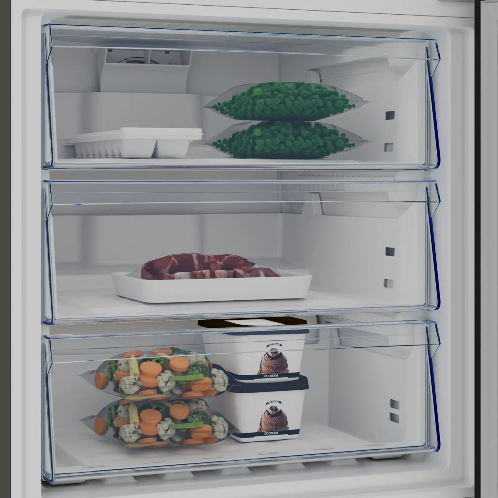 Beko B7RCNE566HXB1 Koel-vriescombinatie