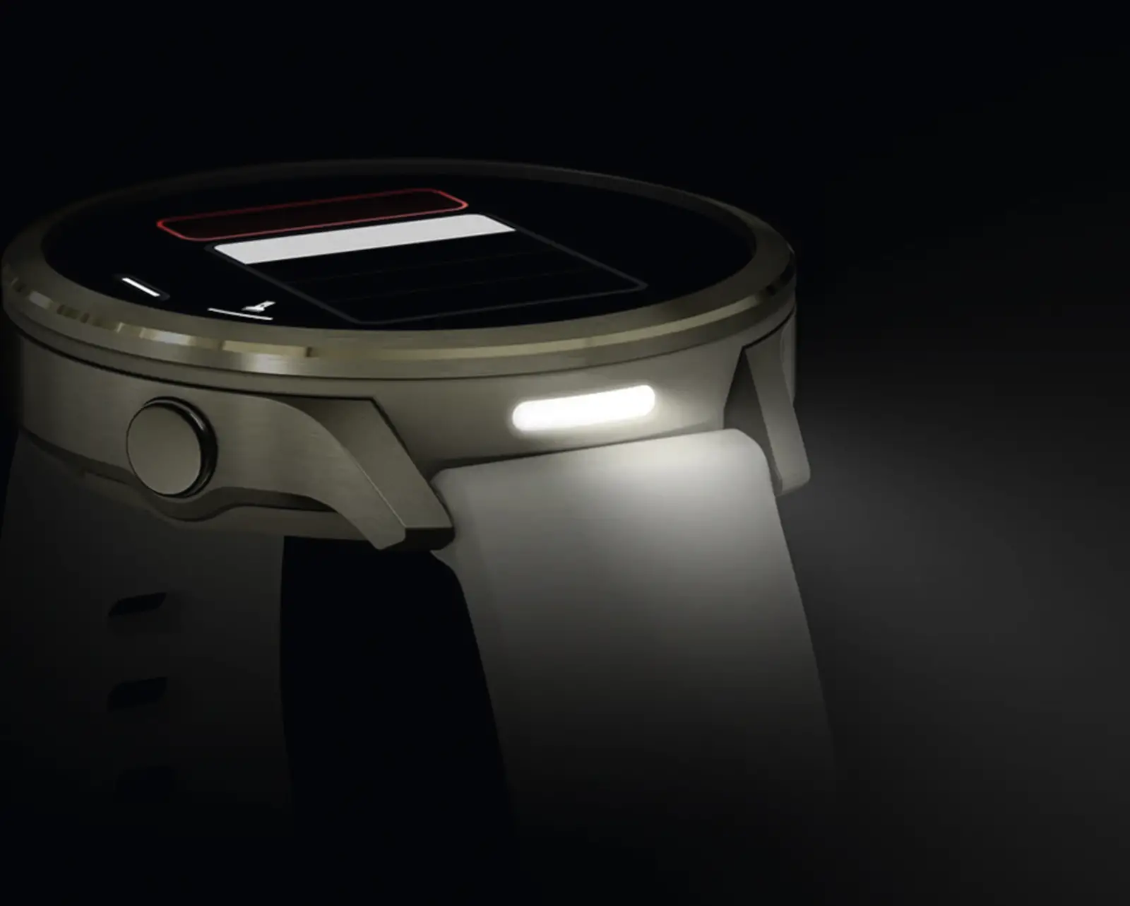 Garmin Venu 4 - 41 mm, Lunar Gold met Bone siliconen bandje
