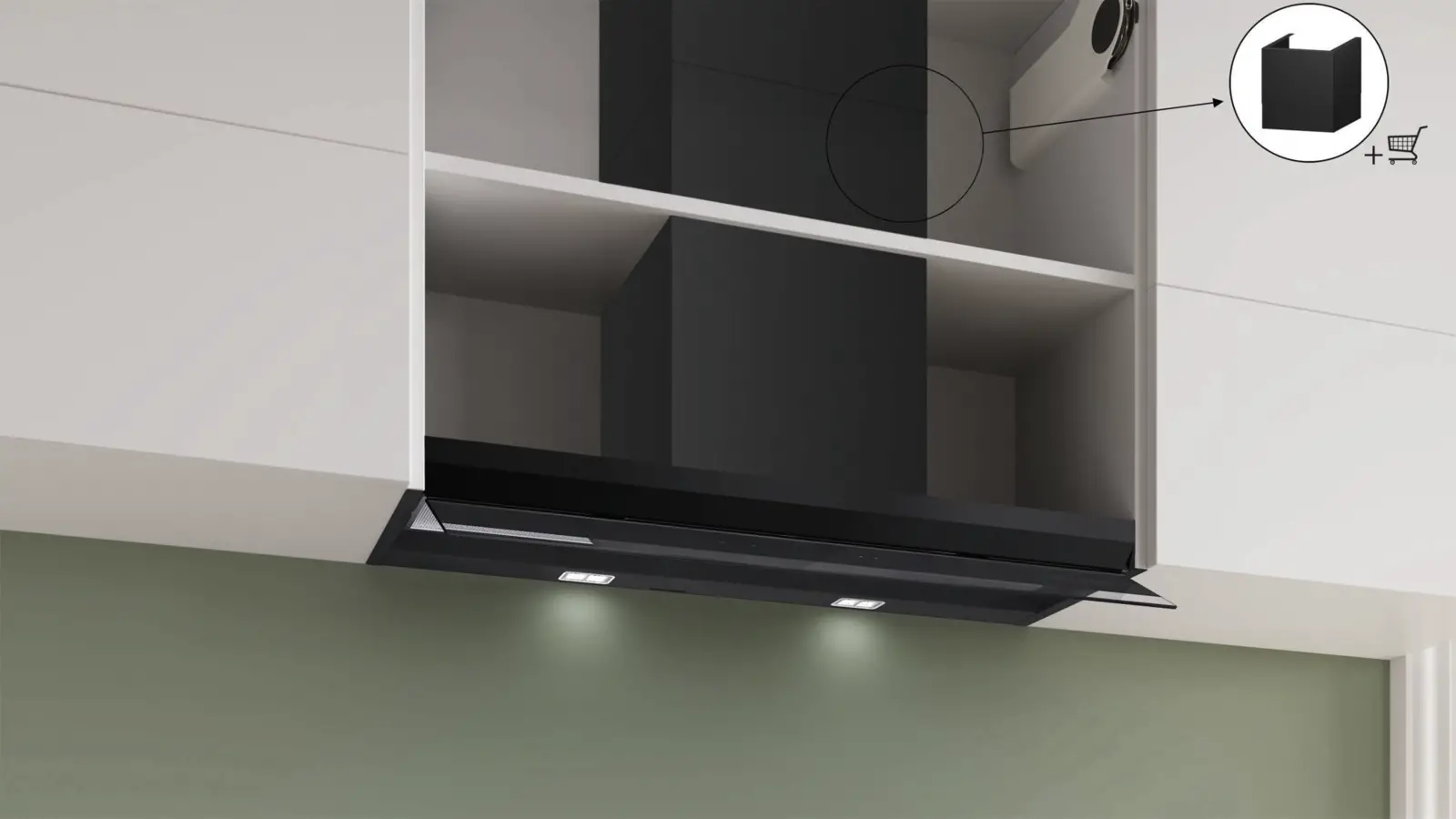 BOSCH DBB97DP60 Serie 6 Geïntegreerde Blokdesign Schouwkap