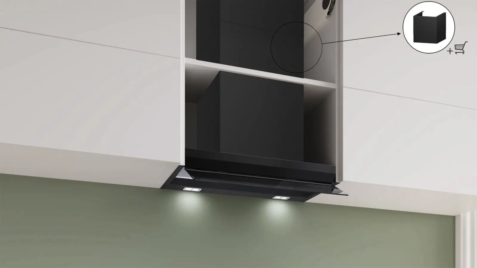 BOSCH Serie 6 Geïntegreerde Blokdesign Schouwkap