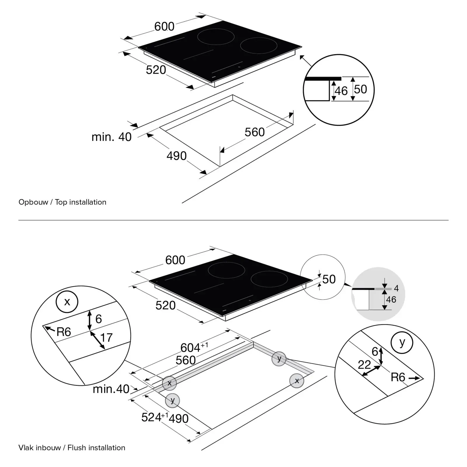 ATAG HI86471FV Inbouw Inductiekookplaat