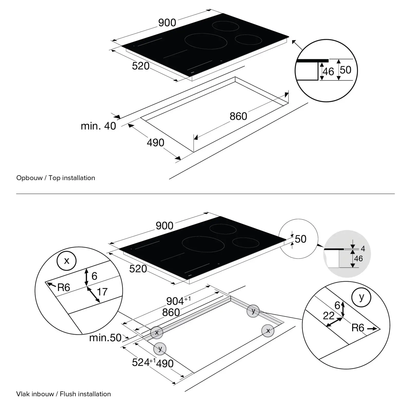 ATAG HI89571FV Inbouw Inductiekookplaat 