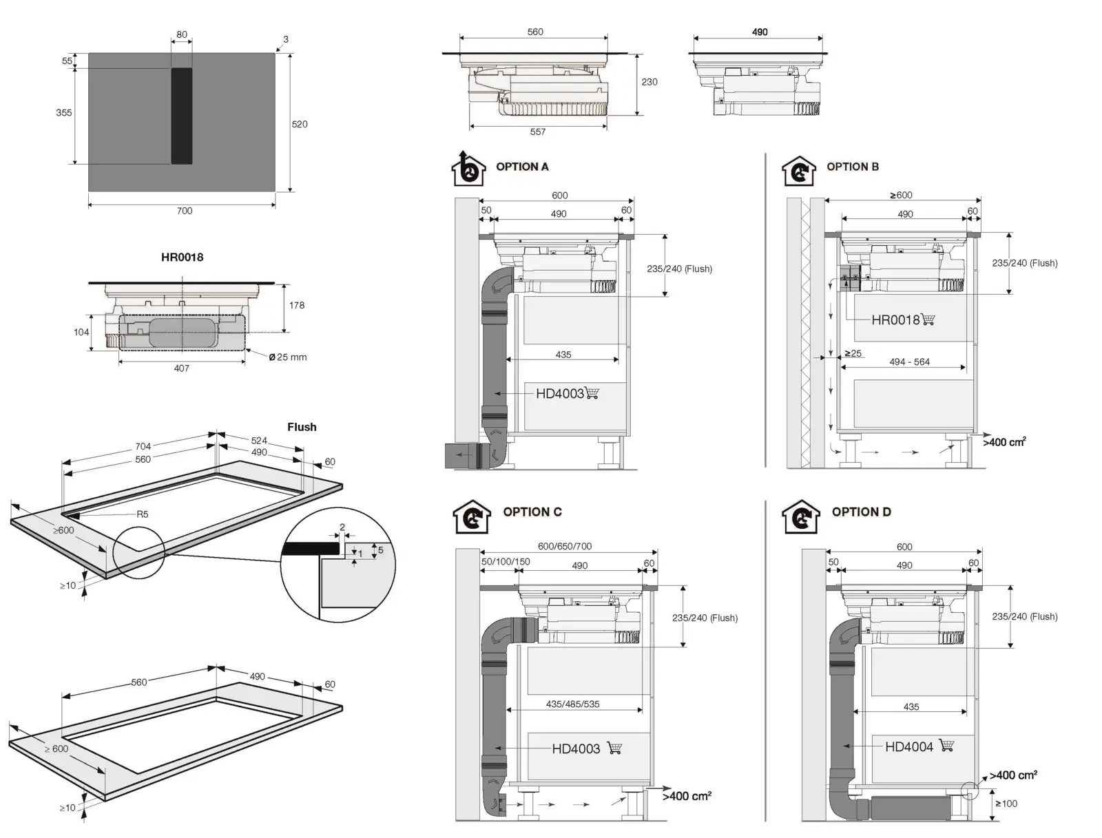 ETNA AKI870ZT Inbouw Inductiekookplaat