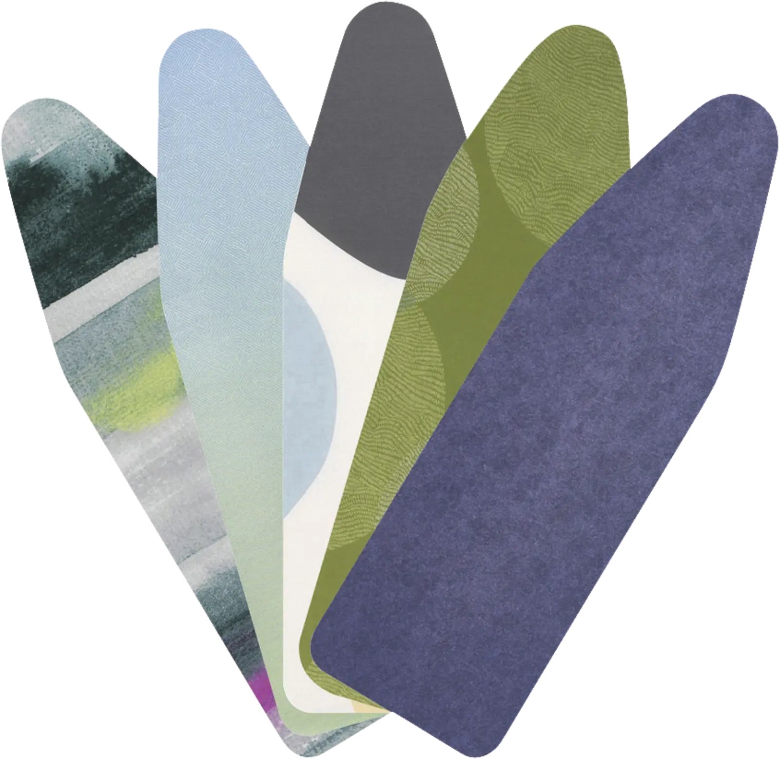 Strijkplankhoes C, 124x45cm complete set Colourful Mixed