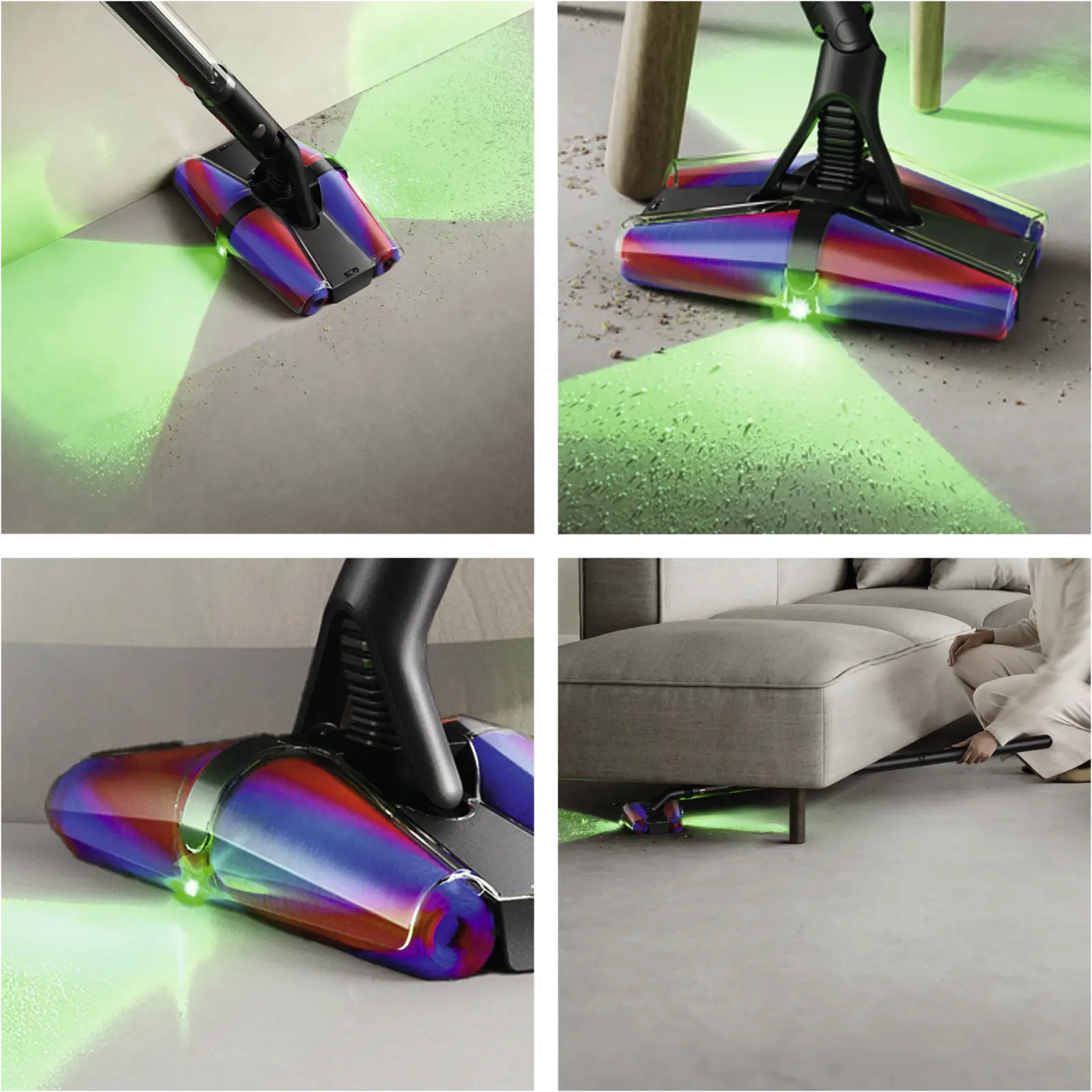 Dyson PencilVac Fluffycones Steelstofzuiger