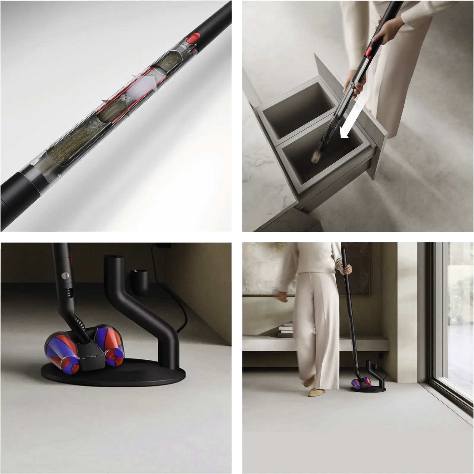 Dyson PencilVac Fluffycones Steelstofzuiger
