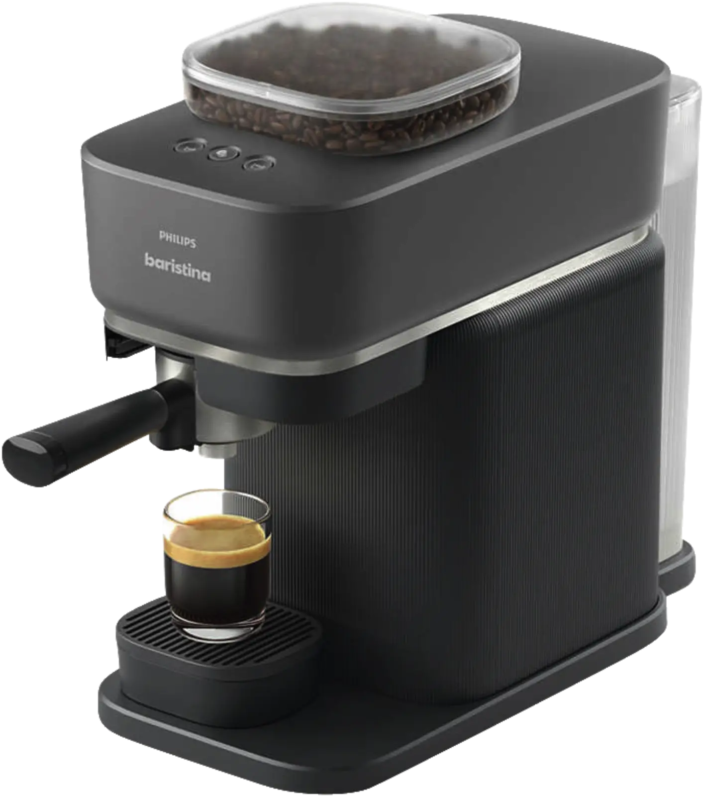 Philips BAR303/60 Baristina Espresso Koffiemachine - Zwart met Baristina Melkopschuimer Bundel