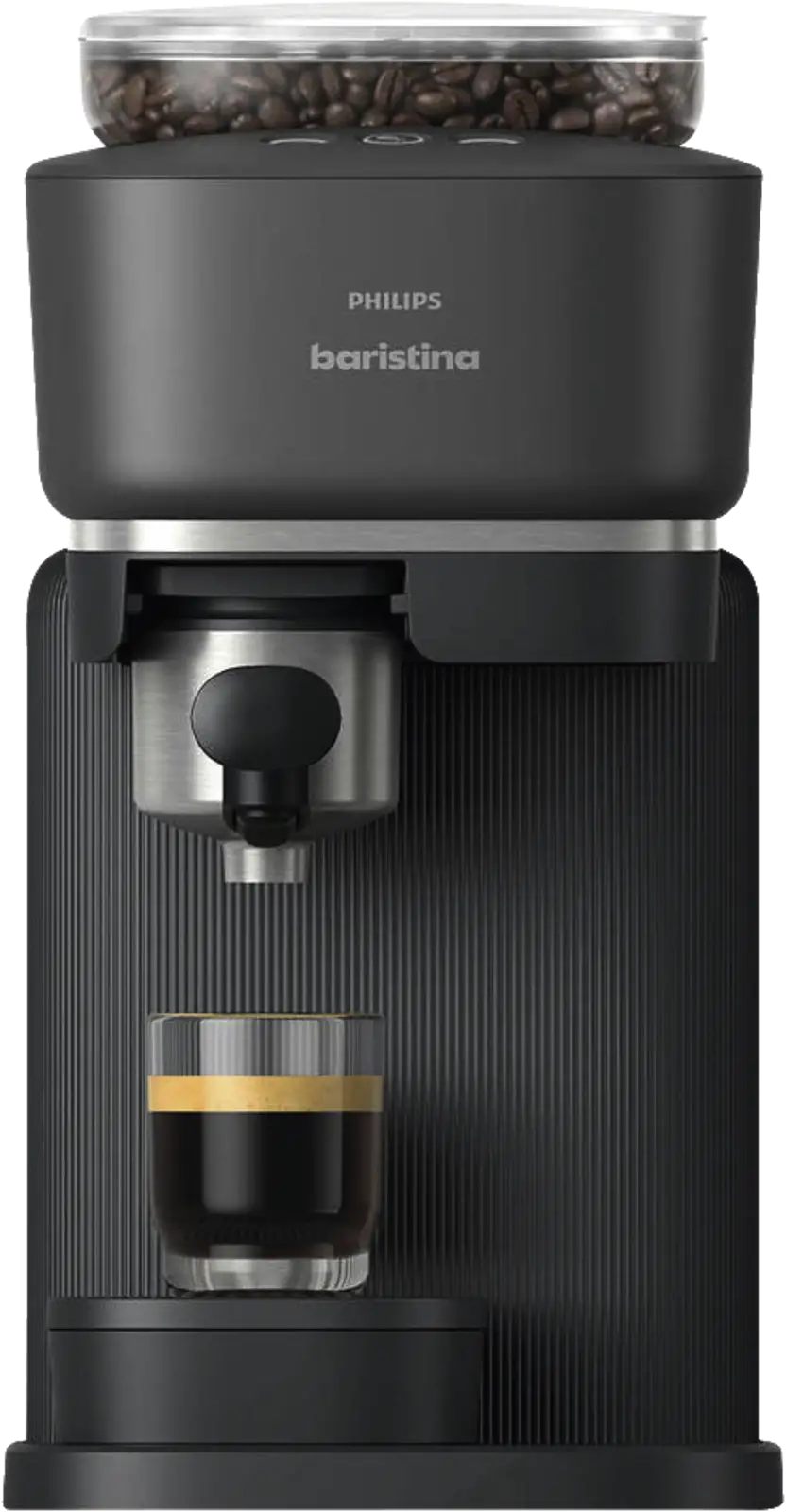 Philips BAR303/60 Baristina Espresso Koffiemachine - Zwart met Baristina Melkopschuimer Bundel