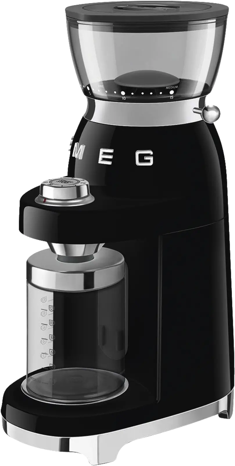 SMEG CGF03BLEU 50's Style Koffiemolen - Zwart