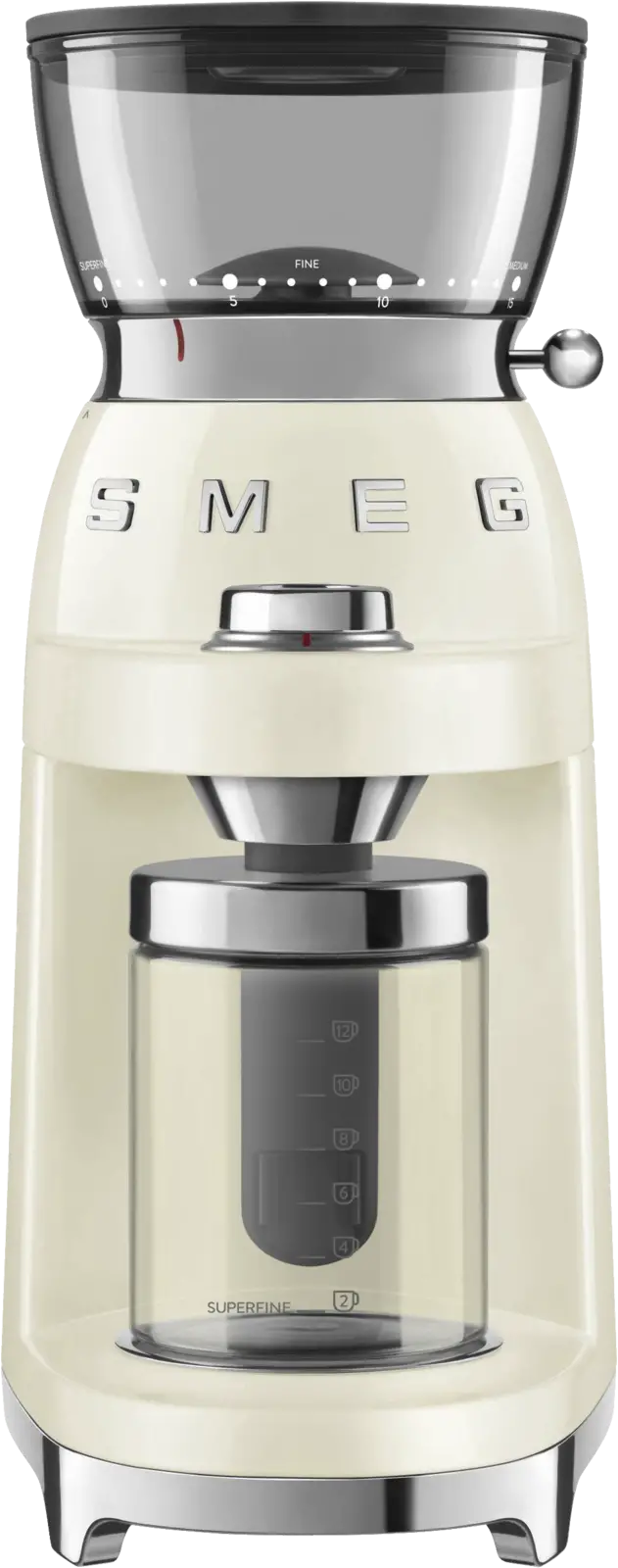 SMEG CGF03CREU 50's Style Koffiemolen - Creme