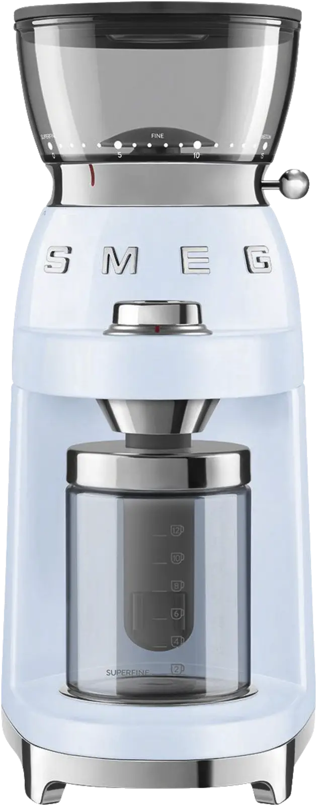 SMEG CGF03PBEU 50's Style Koffiemolen - Pastelblauw