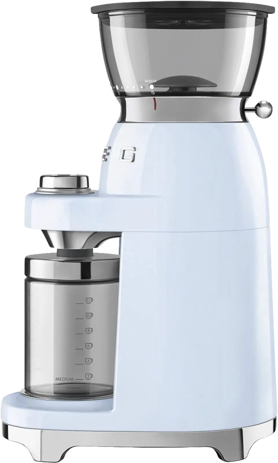 SMEG CGF03PBEU 50's Style Koffiemolen - Pastelblauw