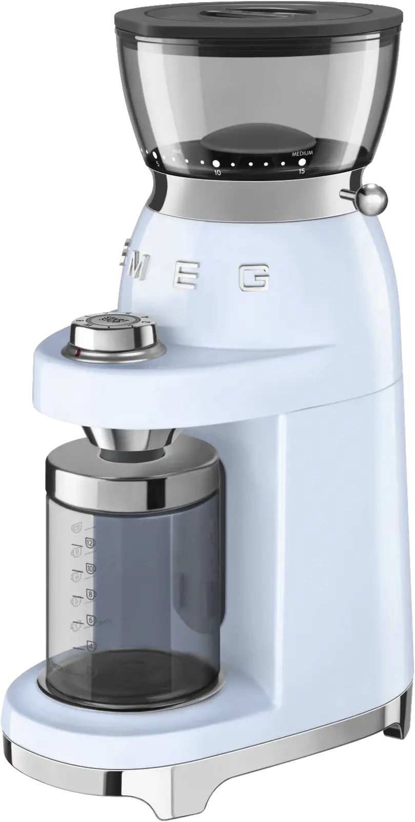 SMEG CGF03PBEU 50's Style Koffiemolen - Pastelblauw