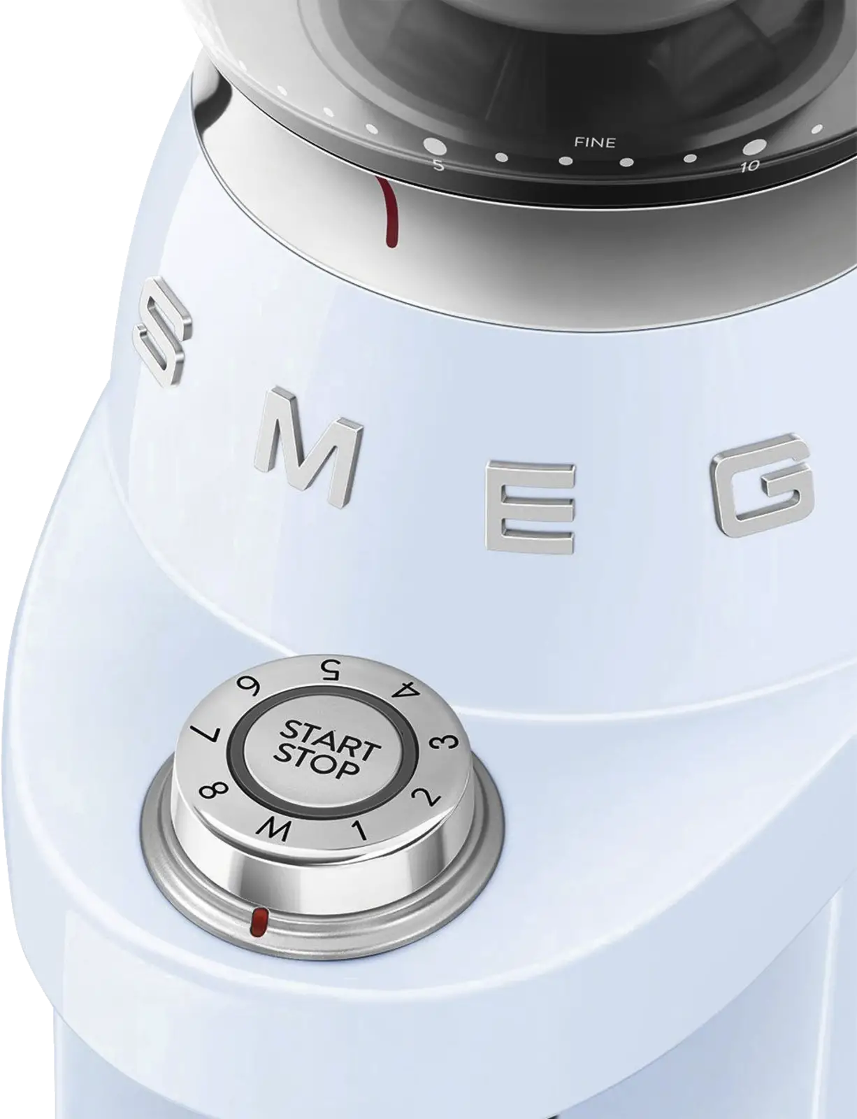 SMEG CGF03PBEU 50's Style Koffiemolen - Pastelblauw