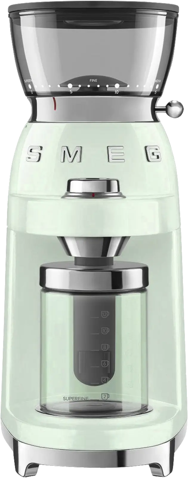 SMEG CGF03PGEU 50's Style Koffiemolen - Pastelgroen