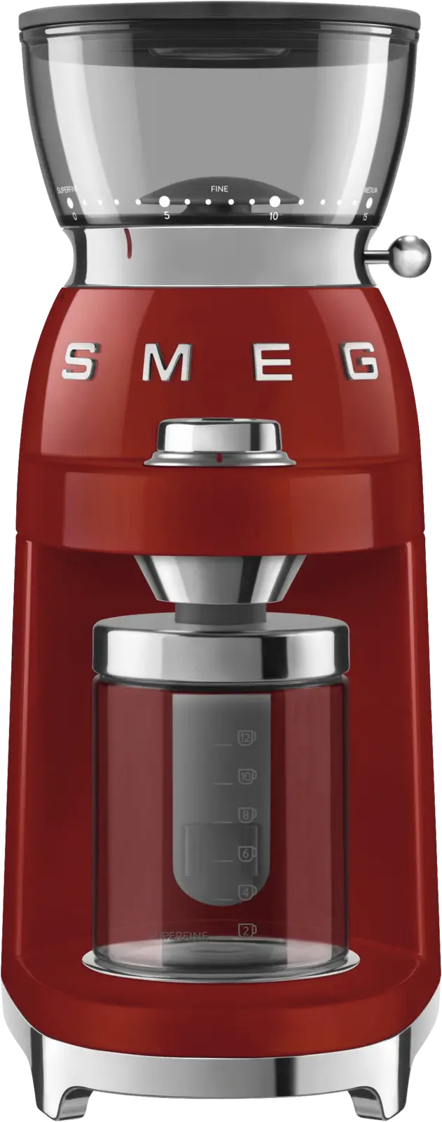 SMEG CGF03RDEU 50's Style Koffiemolen - Rood