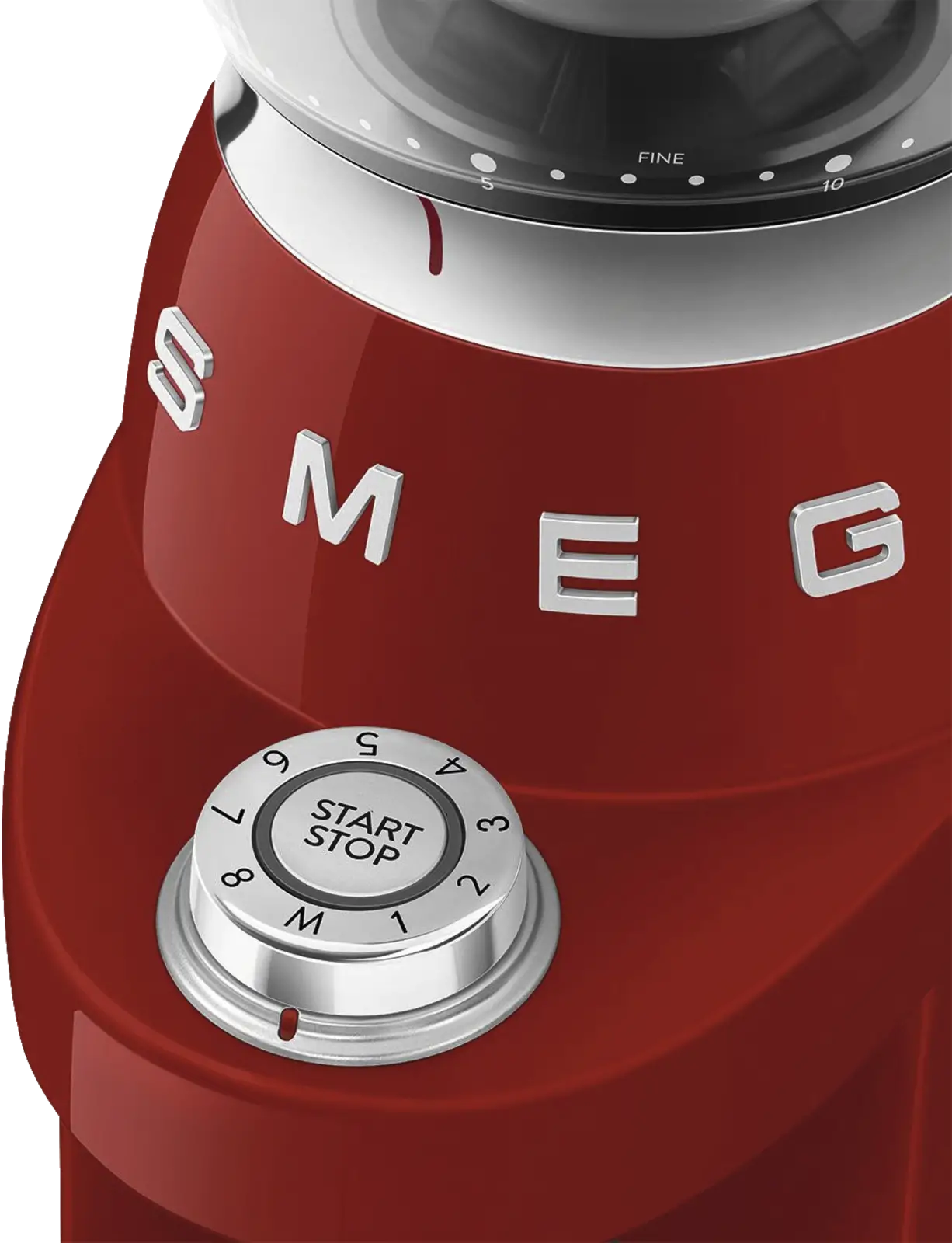 SMEG CGF03RDEU 50's Style Koffiemolen - Rood