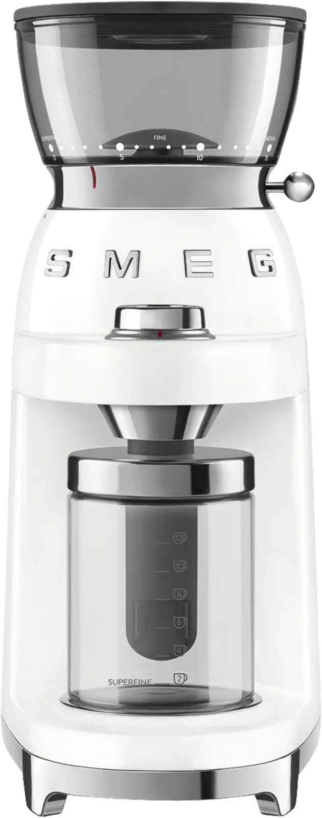 SMEG CGF03WHEU 50's Style Koffiemolen - Wit