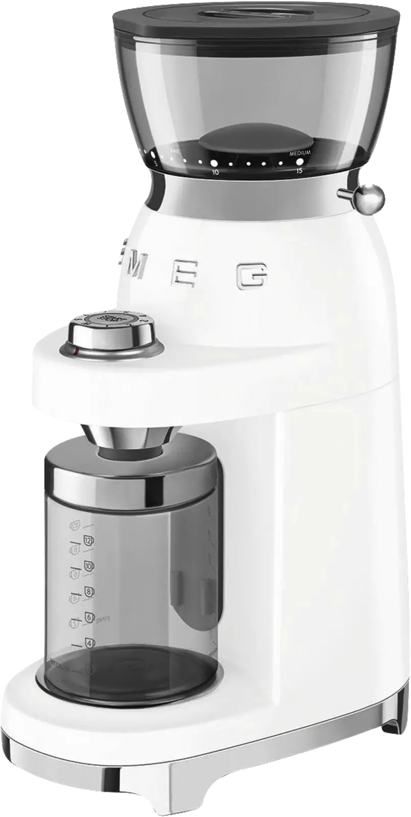 SMEG CGF03WHEU 50's Style Koffiemolen - Wit
