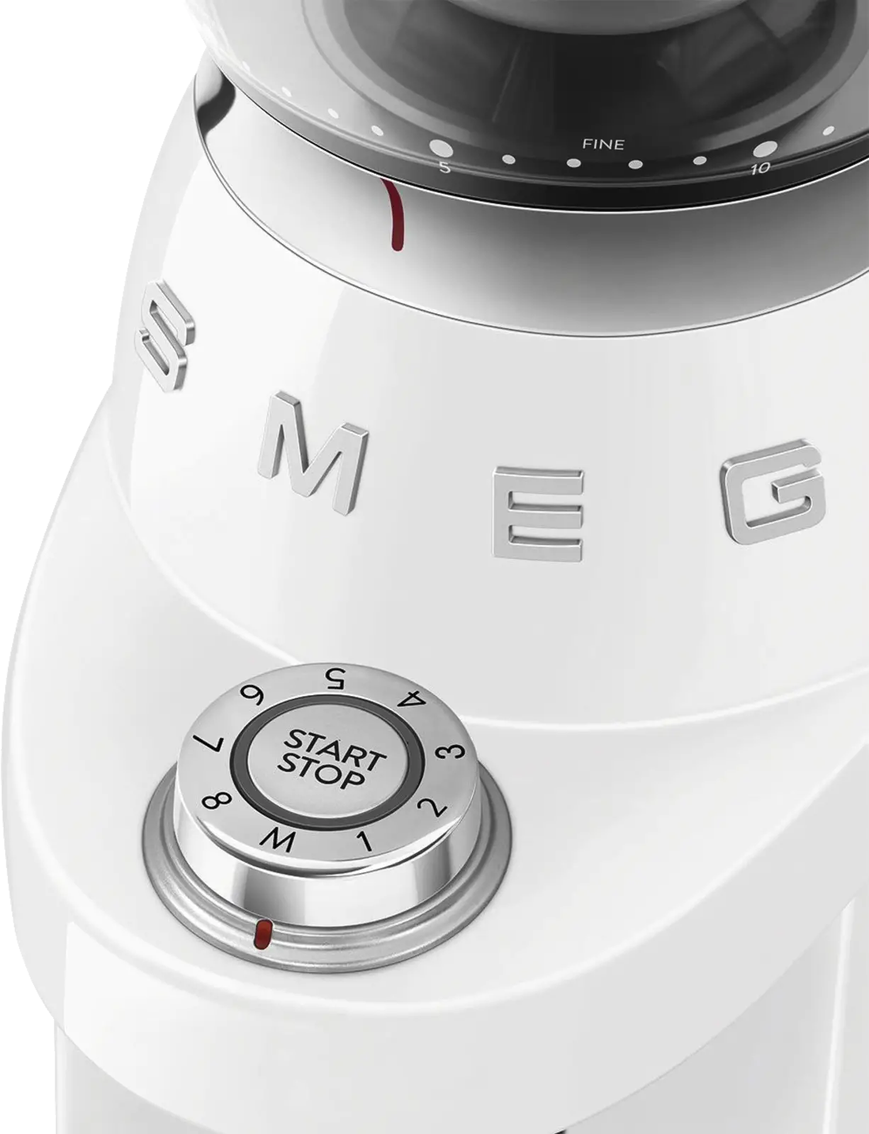 SMEG CGF03WHEU 50's Style Koffiemolen - Wit