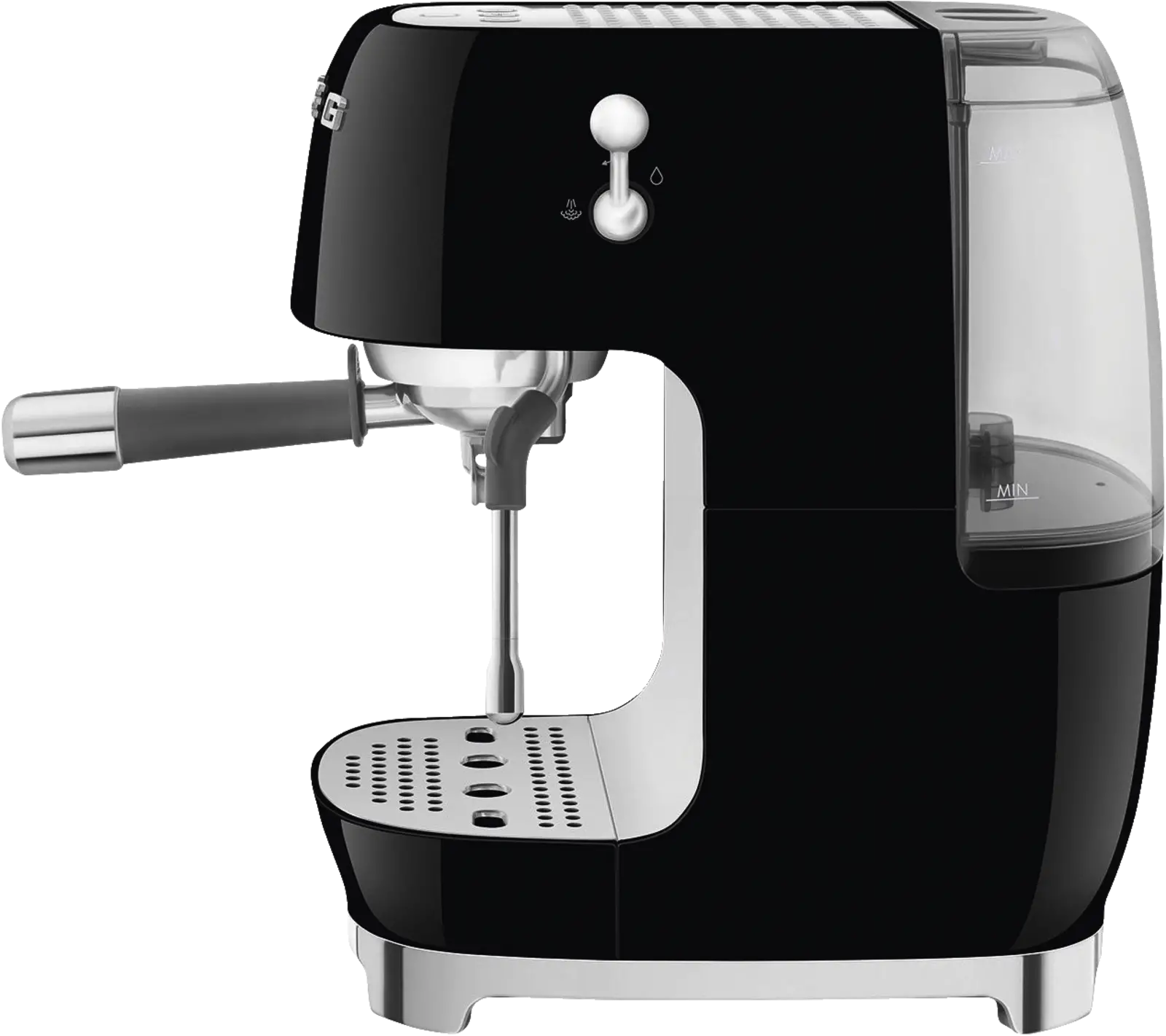 SMEG ECF03BLEU 50's Style Handmatige Espressomachine - Zwart 