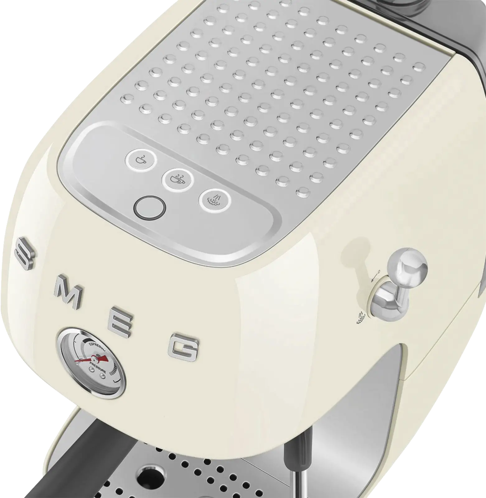 SMEG ECF03CREU 50's Style Handmatige Espressomachine - Creme