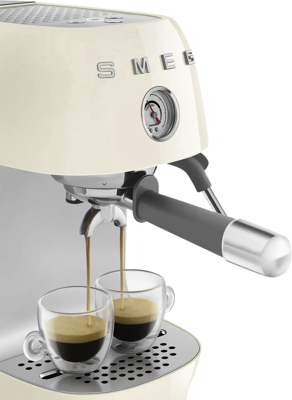 SMEG ECF03CREU 50's Style Handmatige Espressomachine - Creme