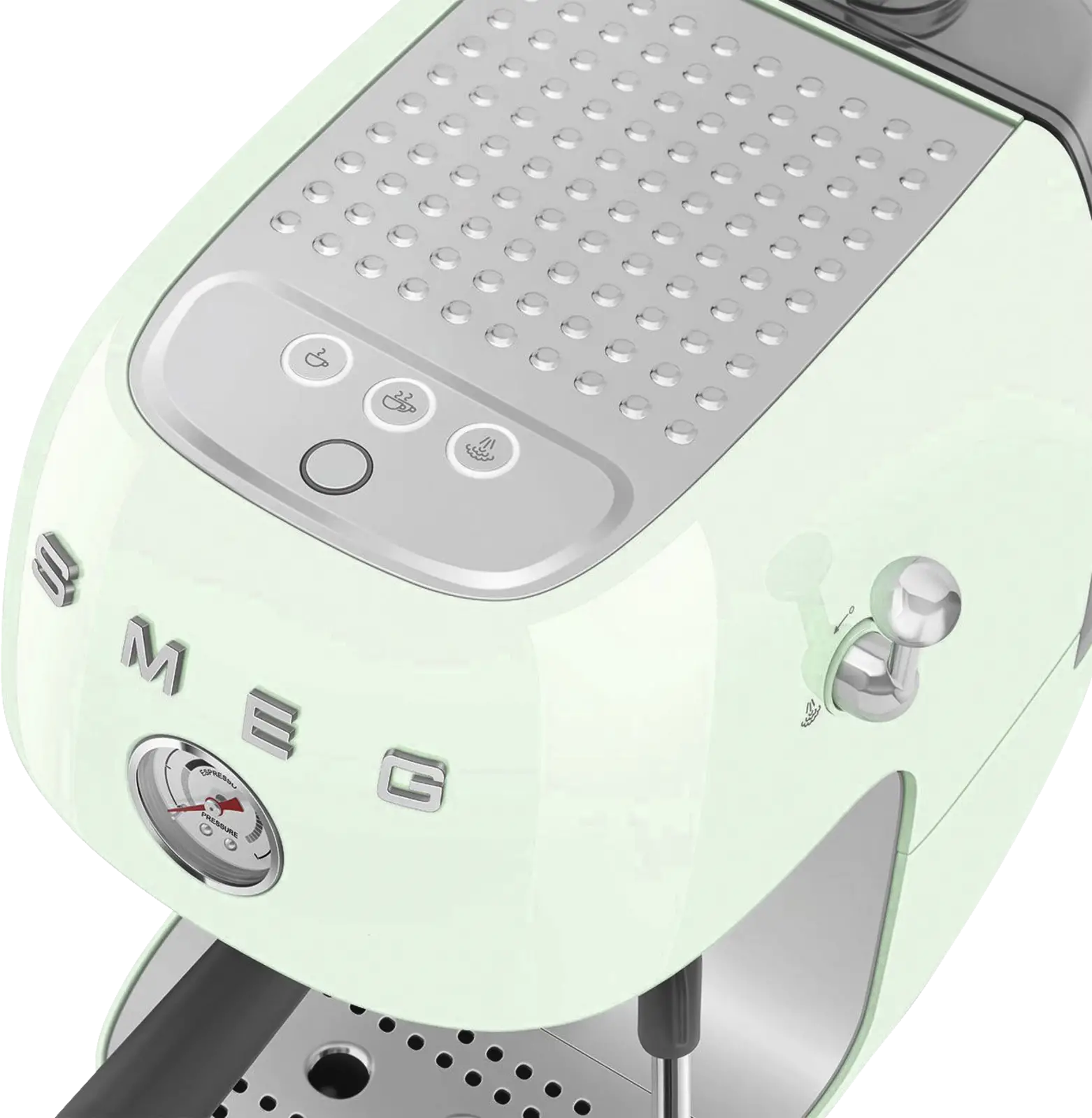 SMEG ECF03PGEU 50's Style Handmatige Espressomachine - Watergroen