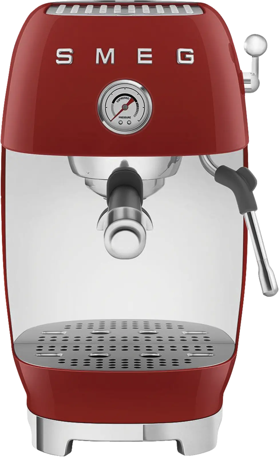 SMEG ECF03RDEU 50's Style Handmatige Espressomachine - Rood