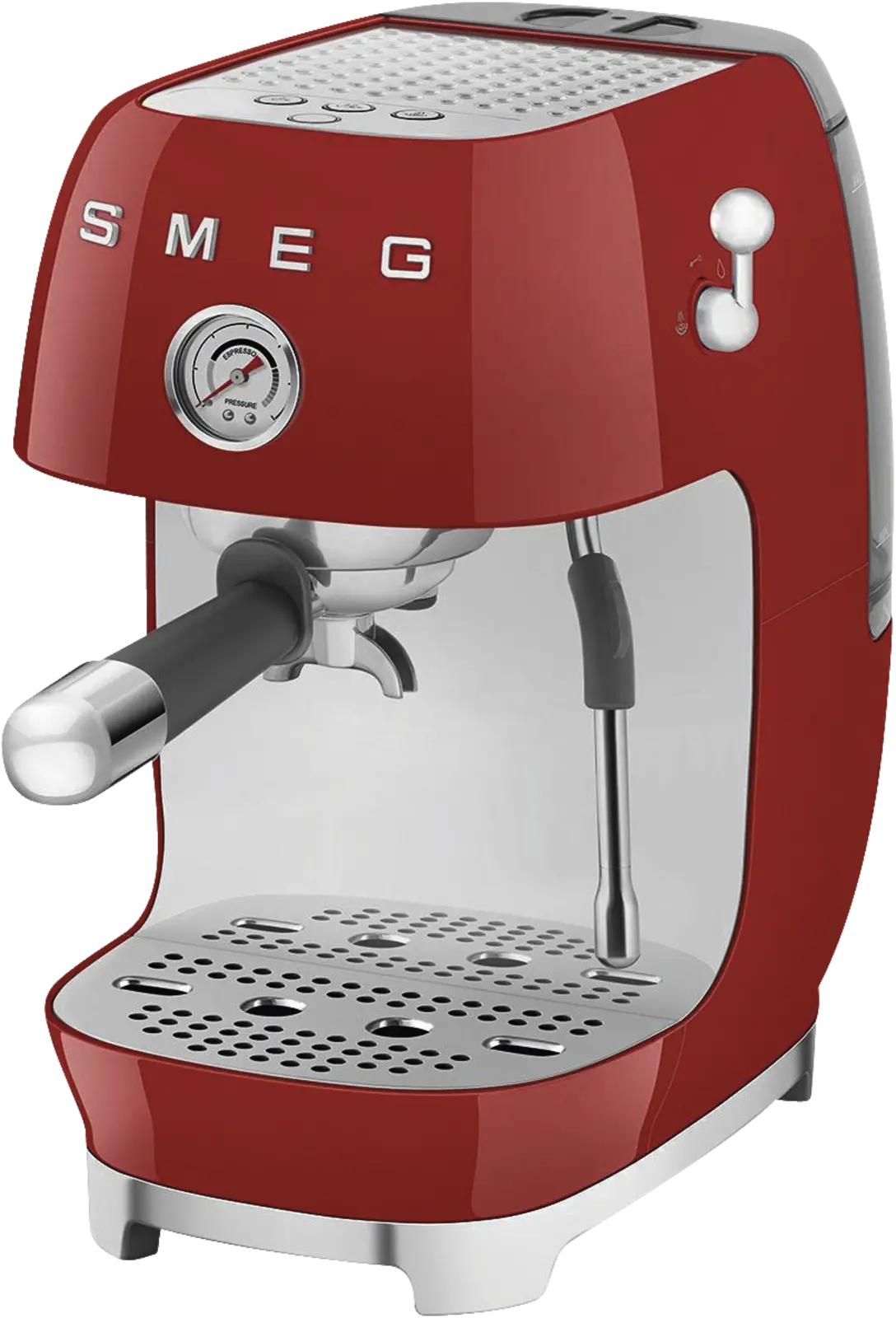SMEG ECF03RDEU 50's Style Handmatige Espressomachine - Rood
