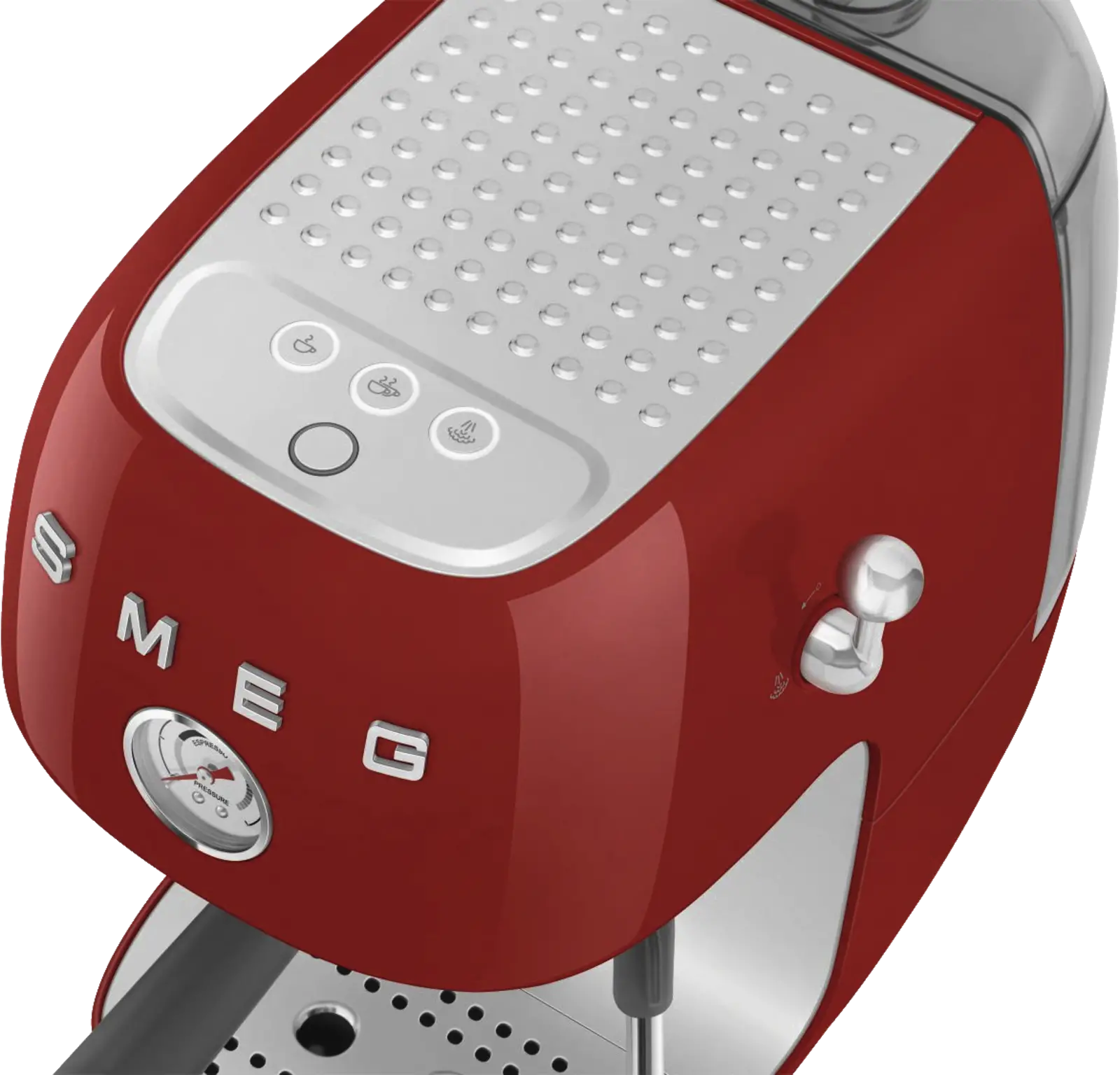 SMEG ECF03RDEU 50's Style Handmatige Espressomachine - Rood