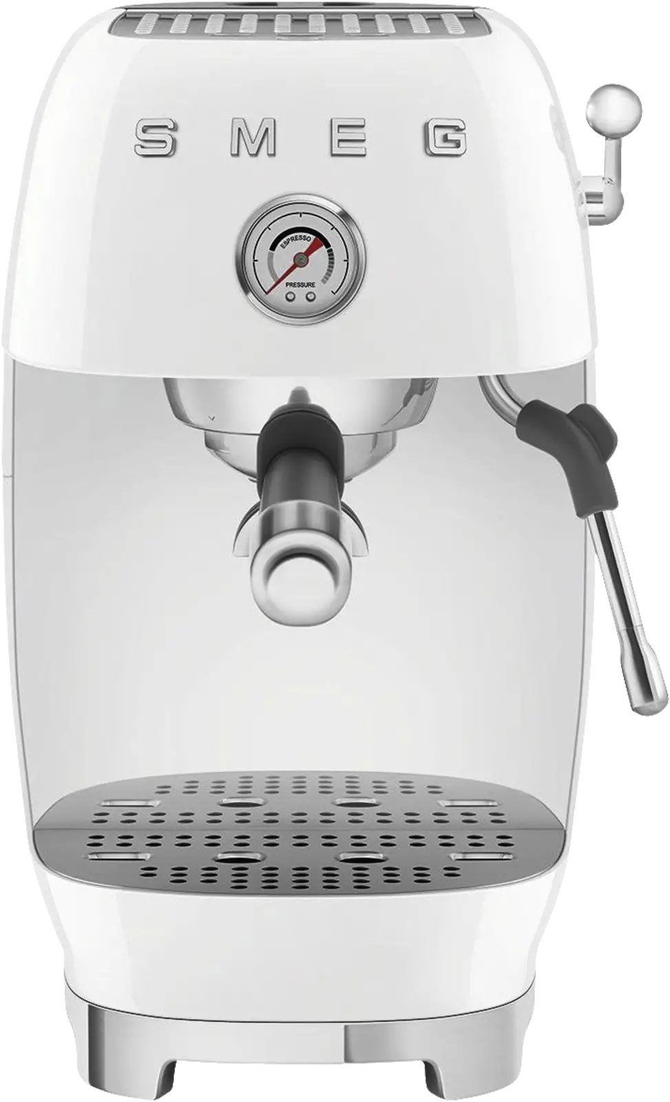 SMEG ECF03WHEU 50's Style Handmatige Espressomachine - Wit 