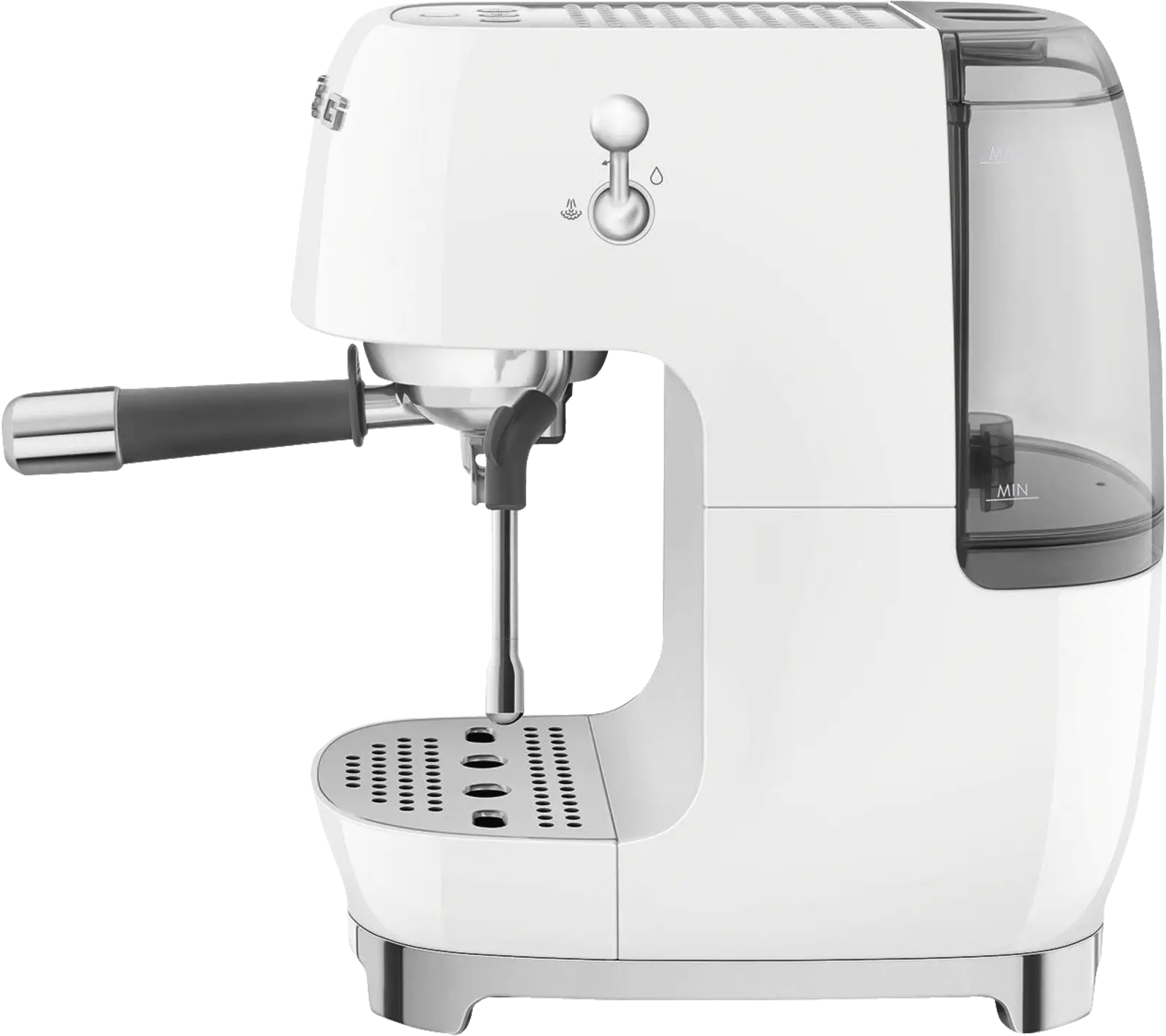 SMEG ECF03WHEU 50's Style Handmatige Espressomachine - Wit 