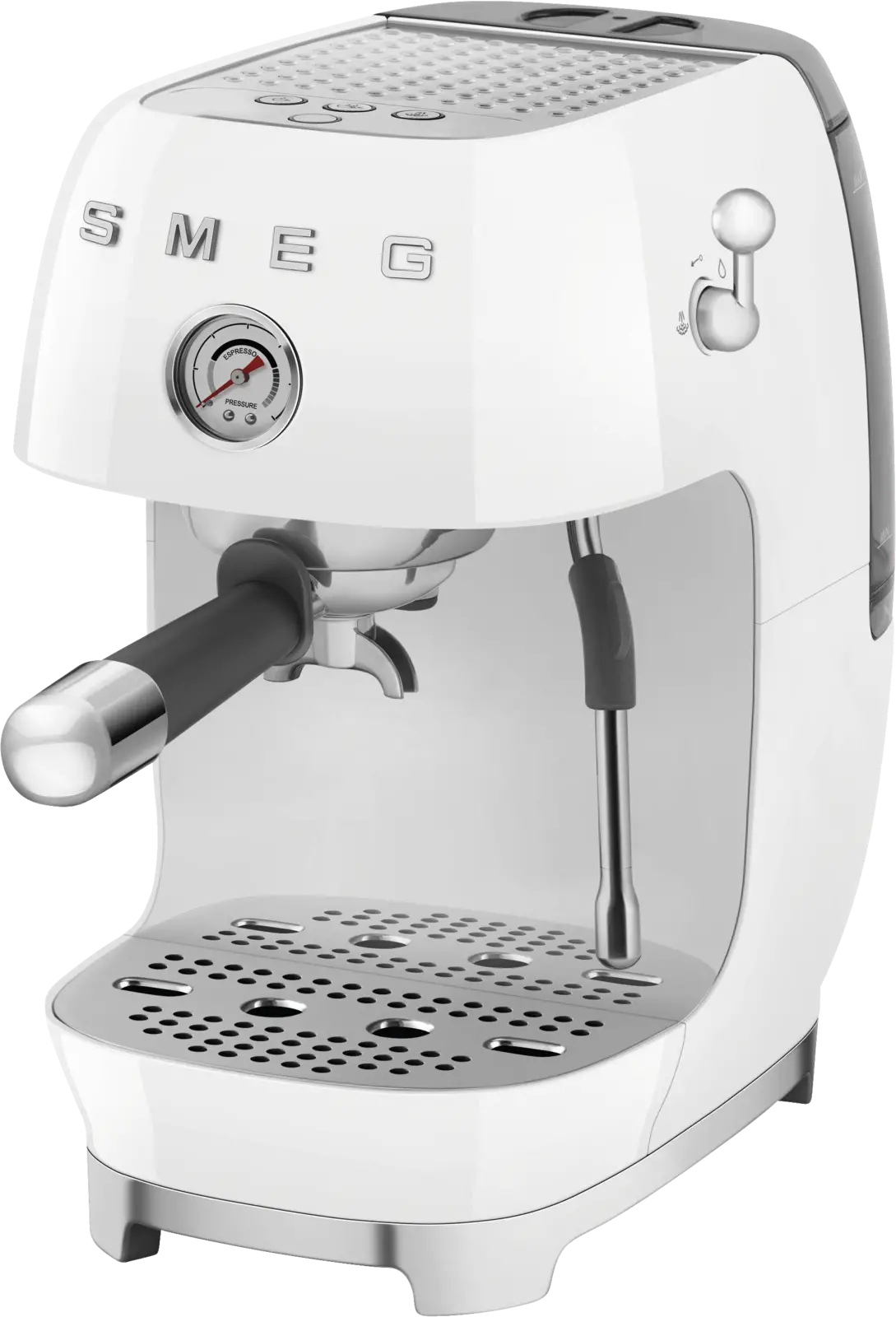 SMEG ECF03WHEU 50's Style Handmatige Espressomachine - Wit 