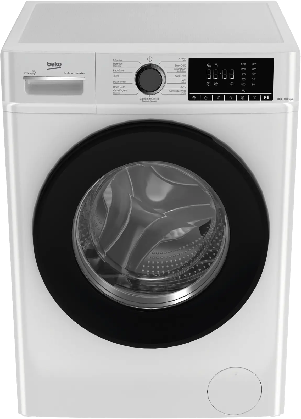 Beko B1W864WB BE SteamCure Wasmachine