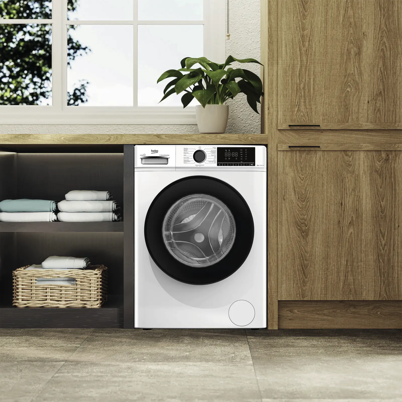 Beko B1W864WB BE SteamCure Wasmachine
