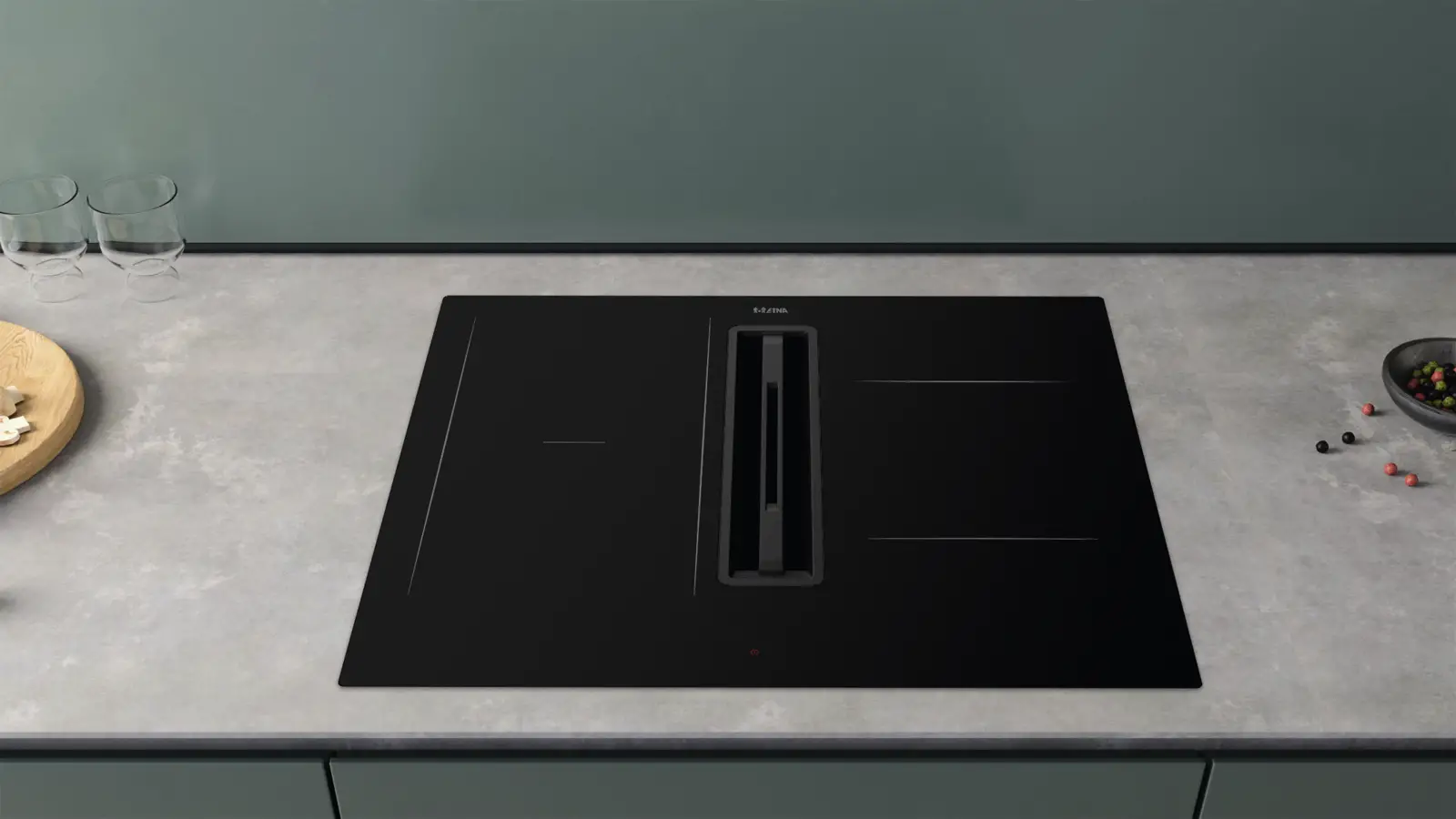 ETNA AKI560ZT Inbouw Kookplaat met Geïntegreerde Afzuiging