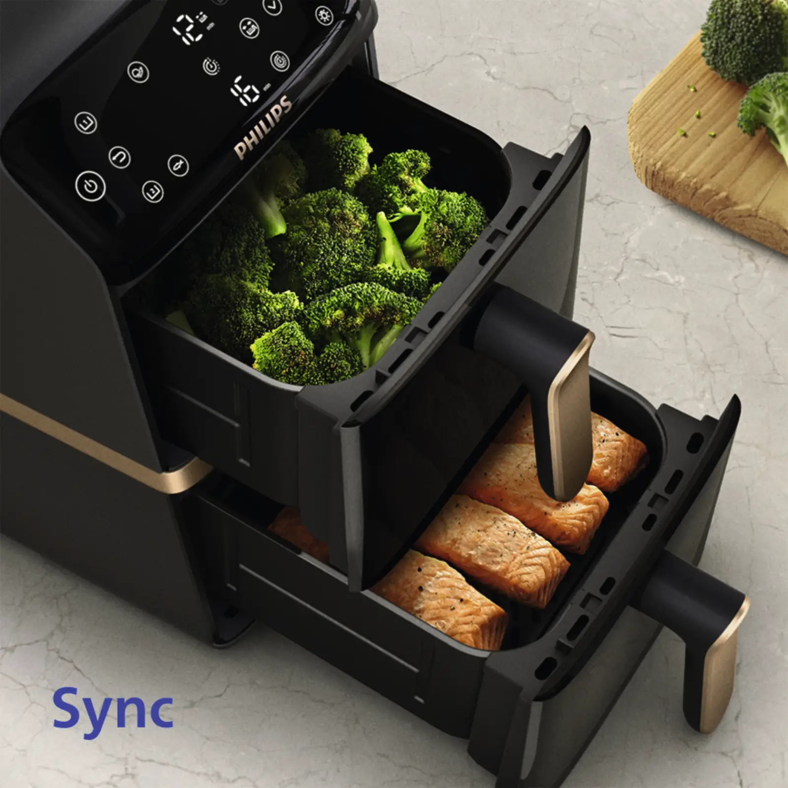 Philips NA462/70 4000 Serie Gestapelde Airfryer