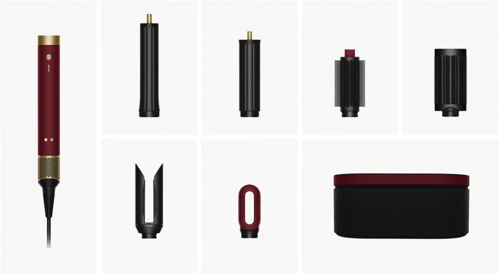 Dyson Airwrap Co-anda2x Multistyler en Föhn - Straight& Wavy - Red Velvet Goud