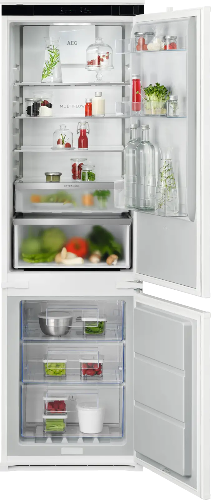 AEG OSC7C181DS 7000 NoFrost CoolAssist Inbouw Koel-vriescombinatie